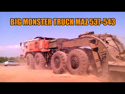 BIG MONSTER TRUCK MAZ 537-543 | Army Truck RUSSIAN SOVIET ERA