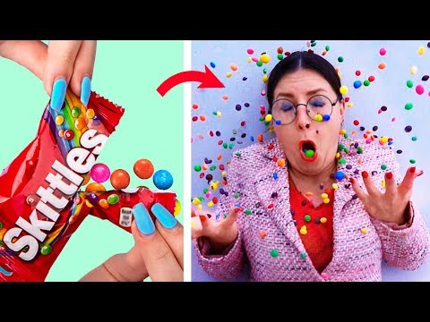15 Weird Ways To Sneak Food Into Class / School Pranks And Life Hacks