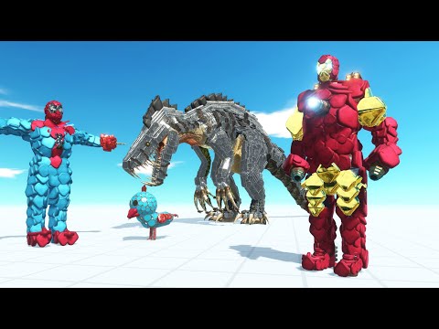 Iron Man Death Run |  Animal Revolt Battle Simulator | ARBS Dino Gaming