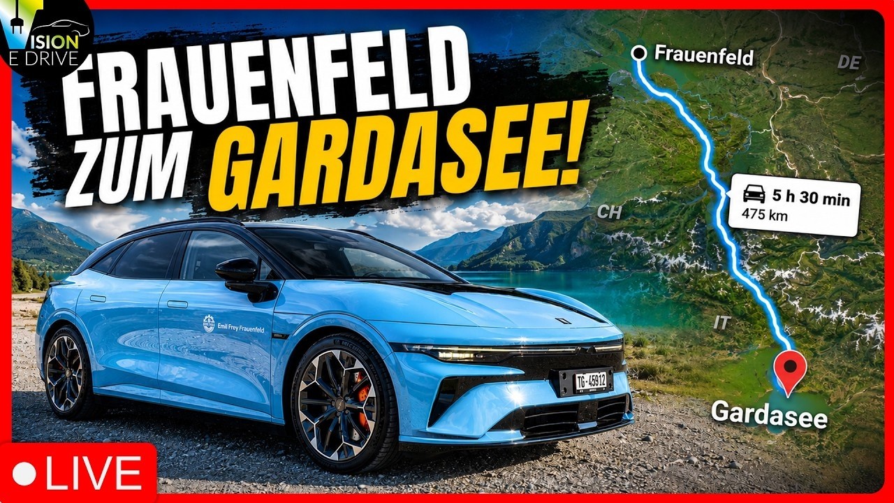 LIVE aus dem ZEEKR 7GT! 500km Roadtrip über den Gotthardpass bis zum Gardasee!