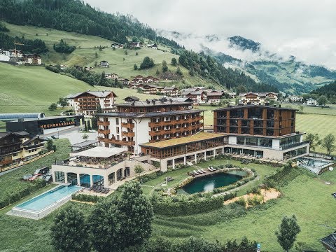 Der Nesslerhof von oben : Unser Hotel in Großarl aus der Vogelperspektive