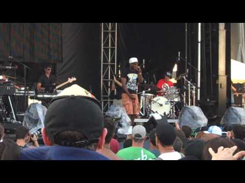 Talib Kweli with Break Science and Dave Murphy of STS9 at Camp Bisco IX