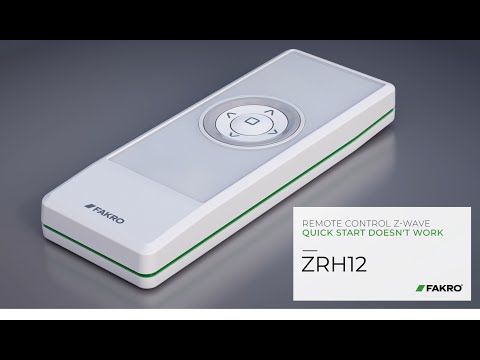 Find out what to do if the quick start on the ZRH12 remote control doesn't work