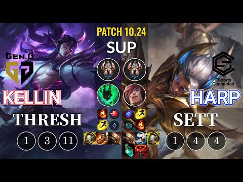 GEN Kellin Thresh vs ESC Harp Sett Sup - KR Patch 10.24