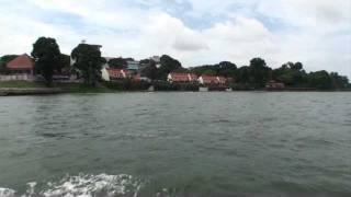 preview picture of video 'Singapore - Bumboat ride from Changi Village to Pulau Ubin HD (2012)'