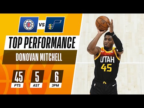 Donovan Mitchell Erupts for 45 PTS in the Game 1 Win! 🕷