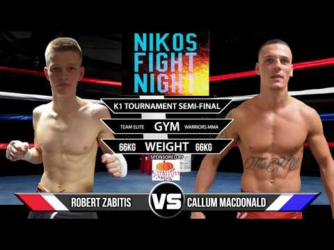 K1 SEMI FINAL - CALLUM MCDONALD VS ROB ZABITIS - NIKO FIGHT NIGHT 6