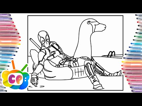 Deadpool Coloring pages/Superheroes coloring pages/Elektronomia - Energy [NCS Release]