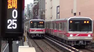 丸ノ内線02系後楽園駅到着・発車シーン2019年7月Part2（02-118F、02-106F、02-107F）【バイノーラル録音BME-200】