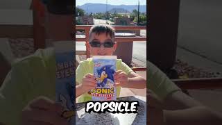 Sonic the Hedgehog Popsicle at the Blue McDonalds! #shorts #sonicthehedgehog #mcdonalds