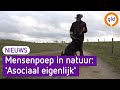 Mensen poepen vaker in de natuur