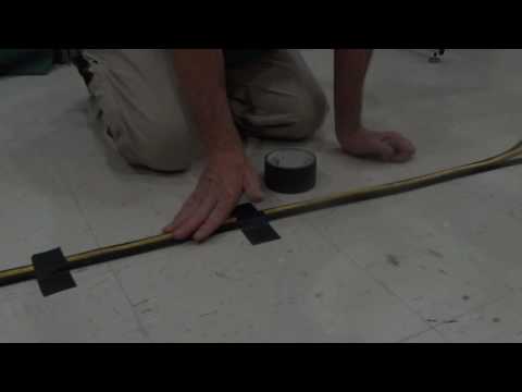 Cable tape to floor