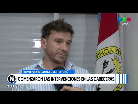 Nuevo Puente Carretero: comenzaron las obras en la cabecera de Santo Tomé