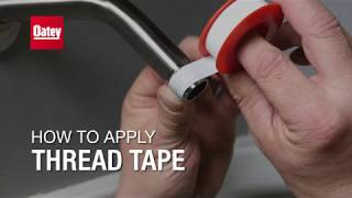 How to Use White Thread Seal Tape
