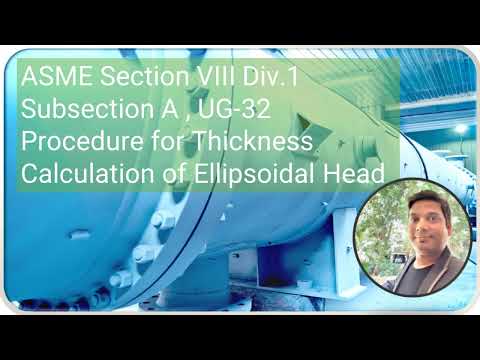Procedure for Thickness calculation of Ellipsoidal Head