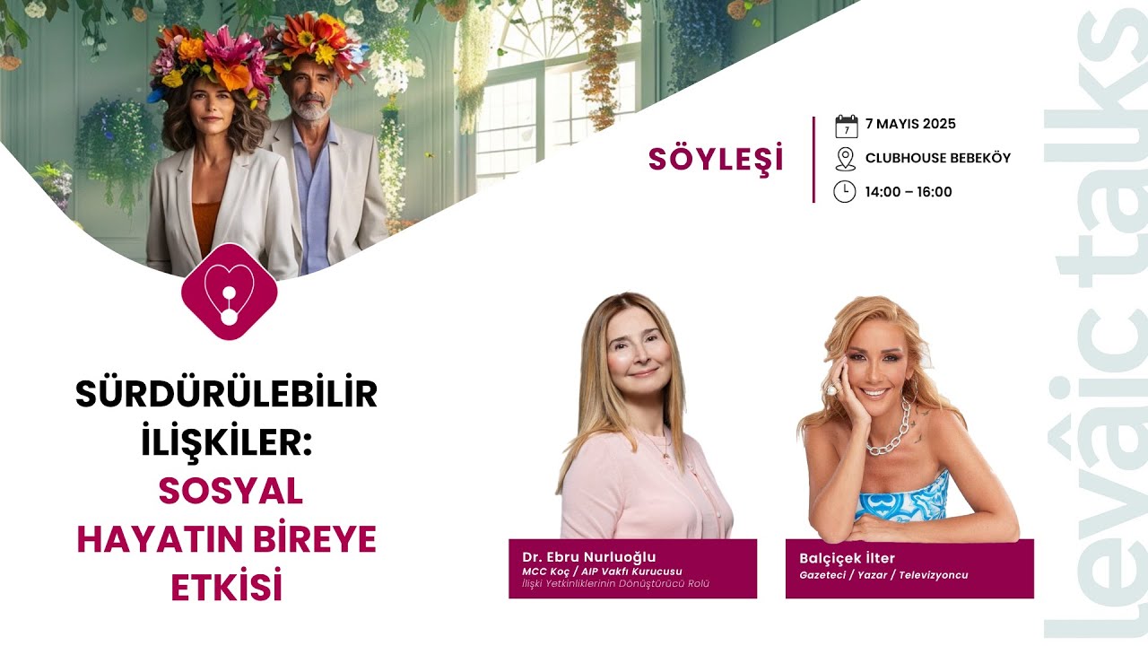 Levâic Talks II – Dr.Ebru Nurluoğlu “Sosyal Hayatta İlişki Yetkinliklerinin Gücü: AIP Vakfı Örneği”