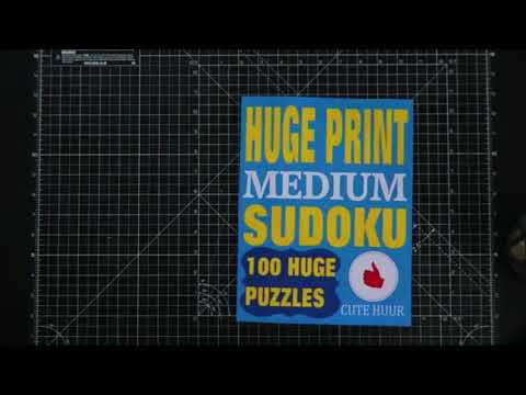 Cute Huur - Huge Print Medium Level Sudoku Book Flip Thru