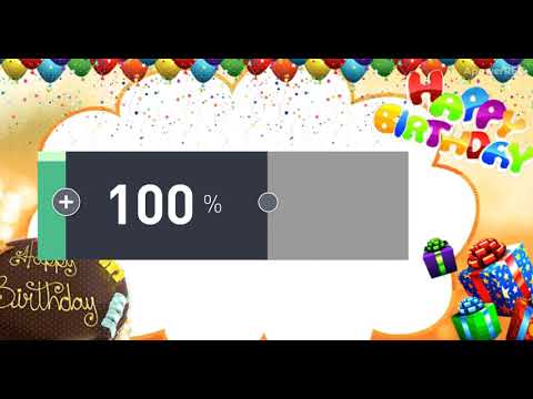Birthday photo frame Video