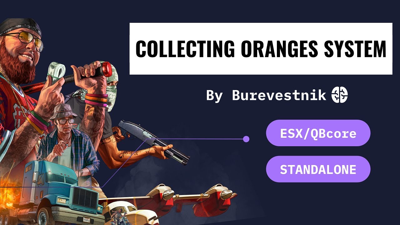 GTA 5 | Collecting oranges | FiveM | ESX | QBCore | Standalone