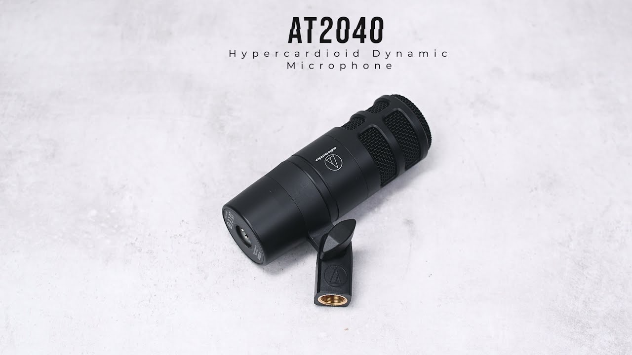 Audio Technica AT2040 Hypercardioid Dynamic Podcast Microphone