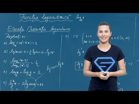 Ecuații logaritmice. Exerciții – Clasa a X-a