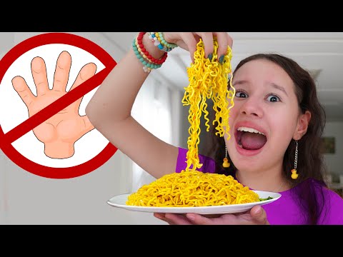 VALENTINA in TABLE MANNERS for children DURING MEALTIME