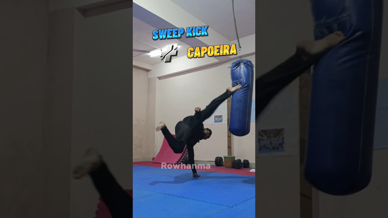 Sweep kick + Capoeira kick / #taekwondo #karatekid #martialarts #kick #combatsport #kickboxing
