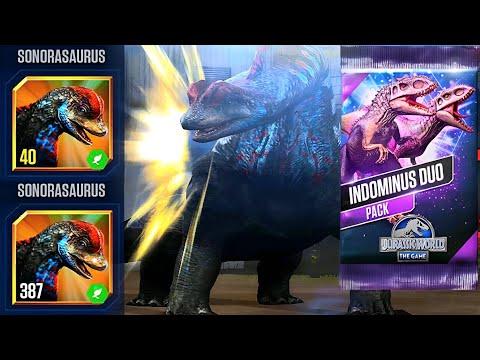 INDOMINUS DUO PACK SONORASAURUS VS SONORASAURUS | JURASSIC WORLD THE GAME