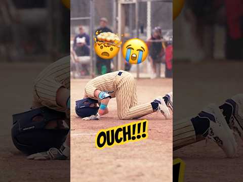 Guess we gotta get a leg guard now too. 😂😂😂 #micdup #baseball #youthsports #perfectgame