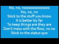 High School Musical - Cast - Stick To The Status Quo (Lyrics)