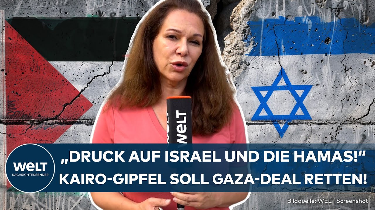 WAFFENRUHE IN GAZA: Druck auf Israel und die Hamas! Kairo-Gipfel mit der USA soll Feuerpause bringen