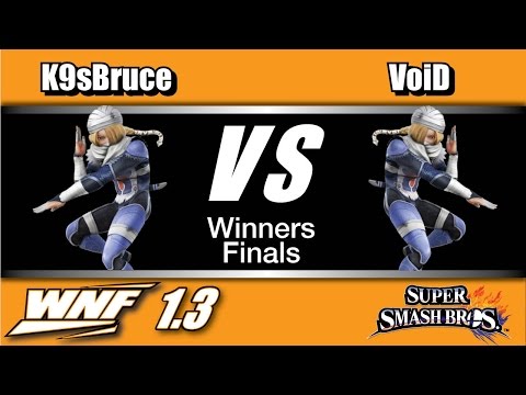 WNF 1.3 - K9sBruce (Sheik) Vs. 2GG | VoiD (Sheik) Winners Finals - Smash Wii U
