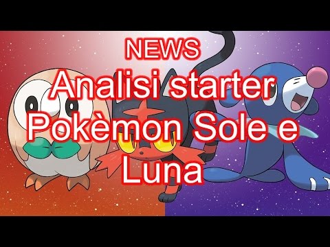 NEWS (Analisi starter Pokèmon Sole e Luna)