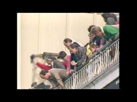North Melbourne Football Club being presented with the Courage Cup 1986