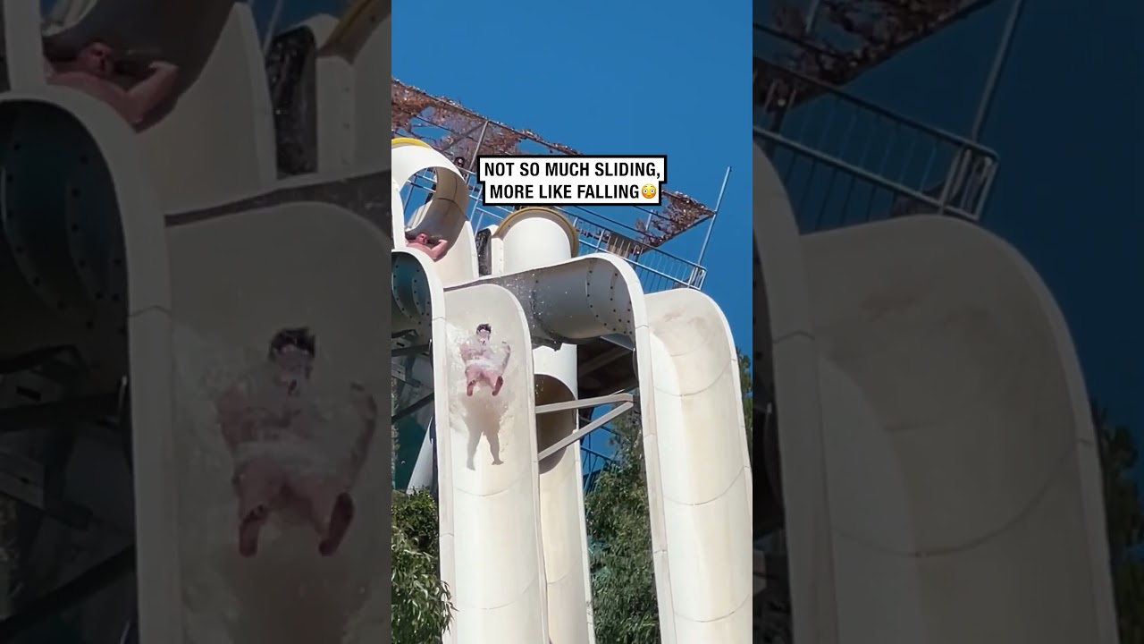 Check Out This Insane Water Slide In Greece 😲 (🎥: BViral)