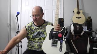 Video thumbnail for Fender Squier FSR Bullet Telecaster Olympic White After Setup Play by Kevys RC & Music