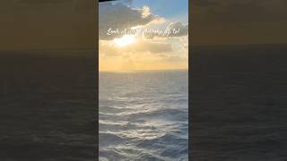 Heaven Meets the Ocean!  🌊☁️. #cruise #travel