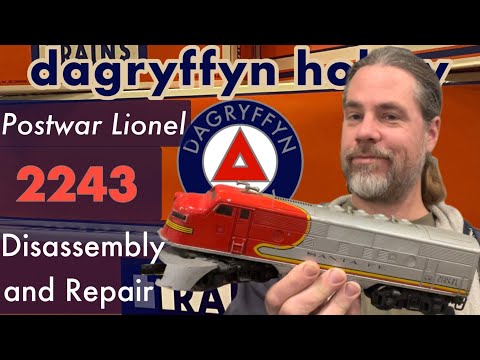 Postwar Lionel 2243 Disassembly, E-Unit Repair, Service and Lube. The First Step Towards an ABA Set!
