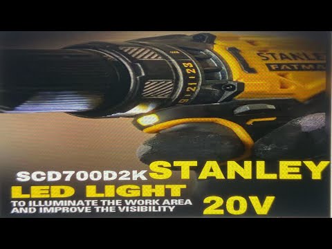 Stanley fatmax scd700d2k-b1 1500 rpm brushed drill driver