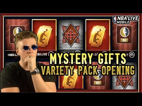 MYSTERY GIFT EXCHANGE & GOLDEN TICKET VARIETY PACK OPENING! NBA LIVE MOBILE 19 S3 Video