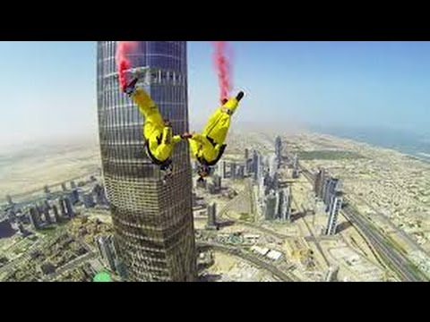 Burj Khalifa Pinnacle BASE Jump - 4K