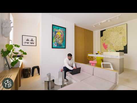 Small Minimalist Paris Apartment Designed with Hidden Storage, 34sqm/365sqft