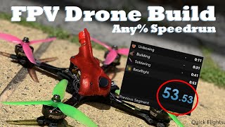 FPV Drone Build Any% World Record Speedrun in 00:53:53