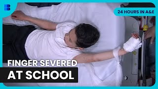 Boy Severs Finger on School Fence Emergency Surgery | 24 Hours in A&E