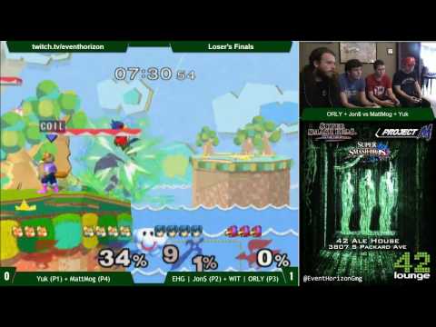 Construct 62 - WIT ORLY+EHG Jon$ vs Yuk+MattMog - Melee Doubles LF