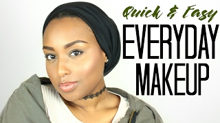 QUICK EVERYDAY MAKEUP ROUTINE!  *no foundation* | Aysha Abdul