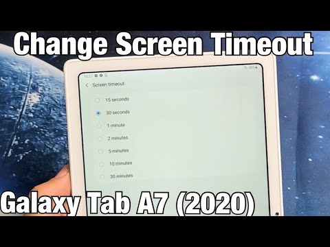 Galaxy Tab A7 (2020): How to Change Screen Timeout Time Before Locks/Sleeps