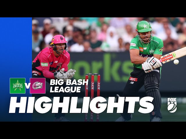 Melbourne Stars vs Sydney Sixers | Full Match Highlights | Fox Cricket