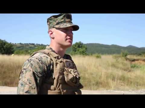 U S  Marine and Slovenian Soldier Disassemble and Reassemble Machine Guns Competition