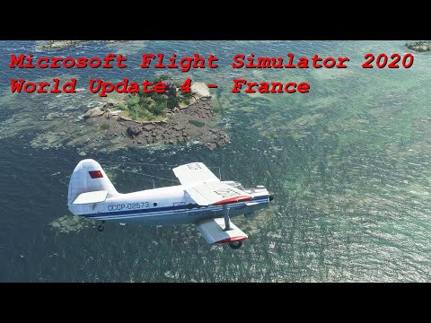 Microsoft Flight Simulator 2020 and World Update 4 Scenery - Stunning France Atlantic Coast Scenery